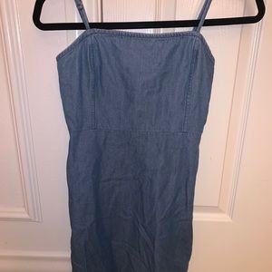 top shop denim dress!